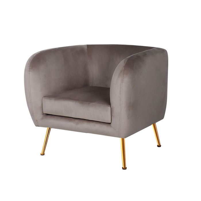 Lois Armchair Velvet Beige