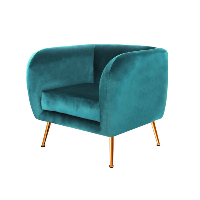 Lois Armchair Velvet Green