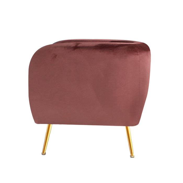 Lois Armchair Velvet Pink