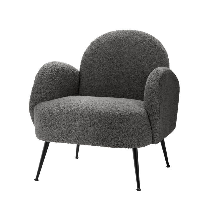 boucle arm chairs 