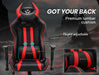 red and black gaming chair