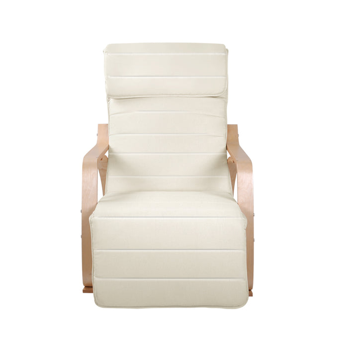 Armchair with Adjustable Footrest