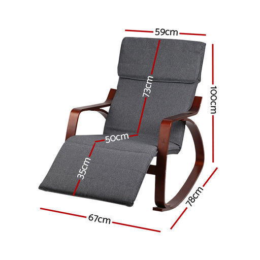 relaxing chair with footrest