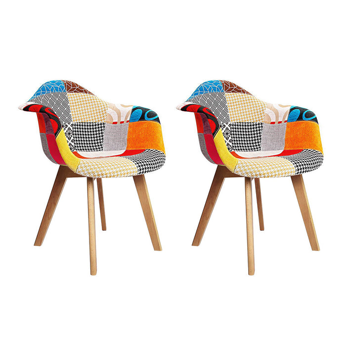 Artiss Fabric Dining Chairs (Set of 2)