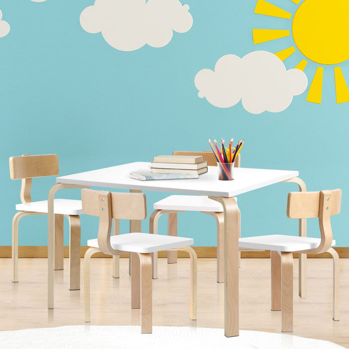 Keezi Nordic Kids Table Chair Set Desk 5PC