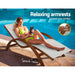 white sun lounger chair 