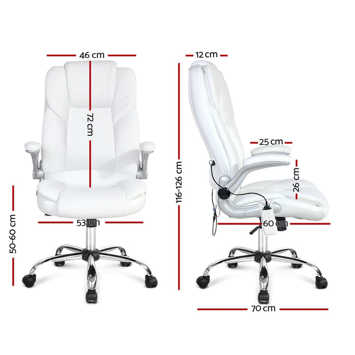 white leather office chairs