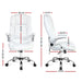 white leather office chairs