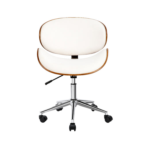 office white leather chair