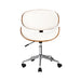 office white leather chair