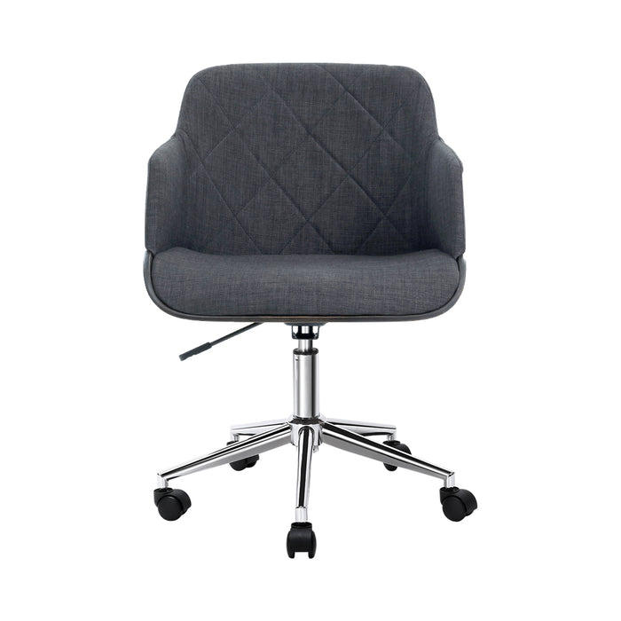 Grey computer chairs