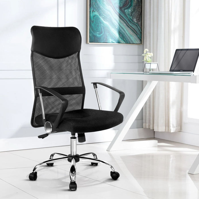 high back leather office chair