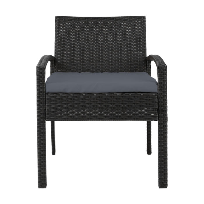 Set of 2 Outdoor Wicker Chair Patio Garden Furniture