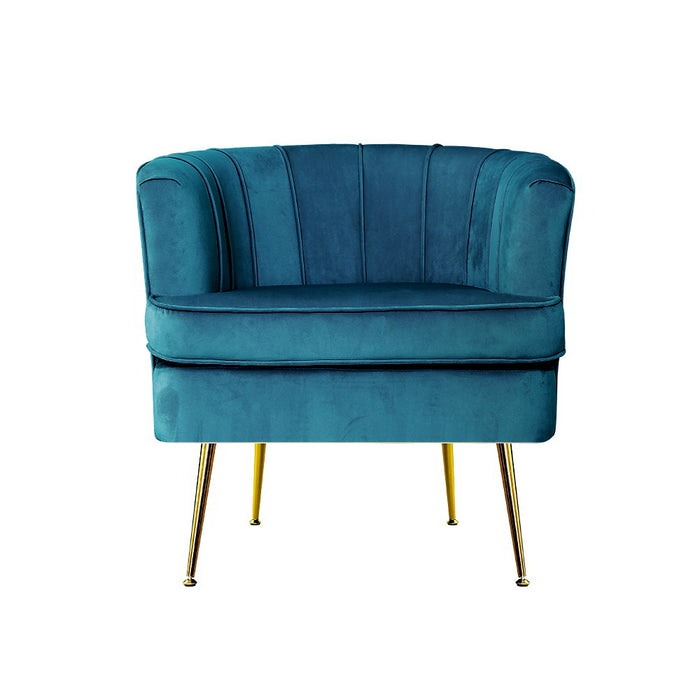 Norvia Armchair Navy Blue Velvet