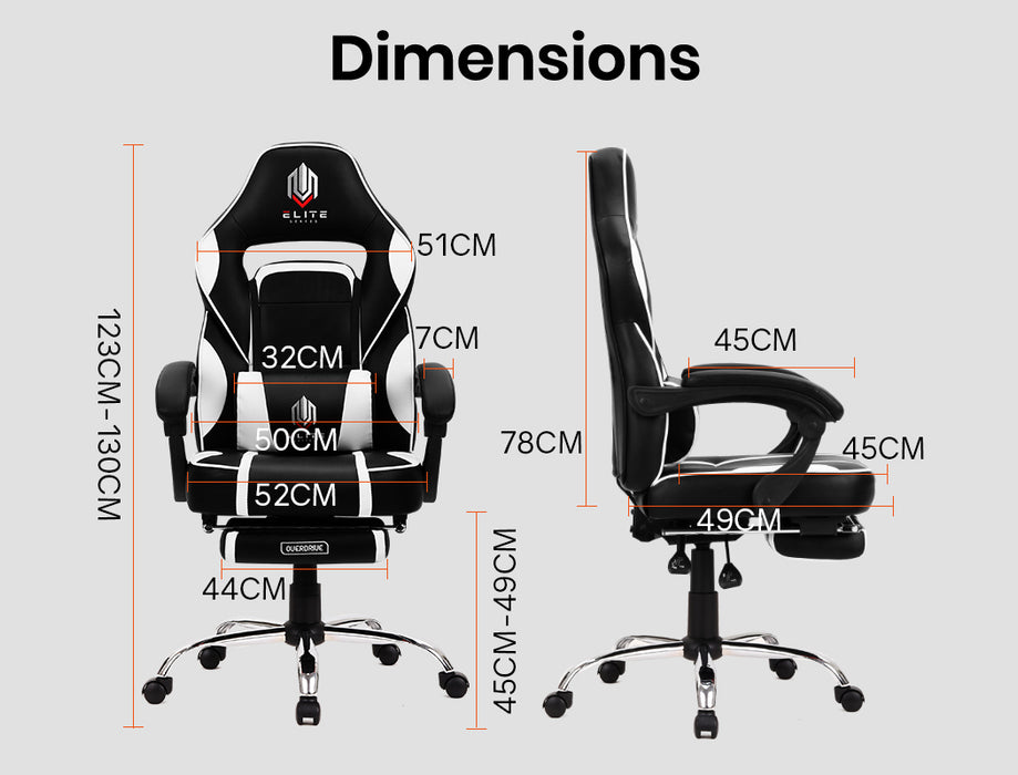 OVERDRIVE Gaming Chair Racing Computer PC Seat