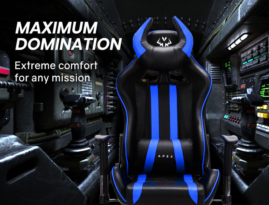 Diablo Reclining Gaming Chair Black & Blue