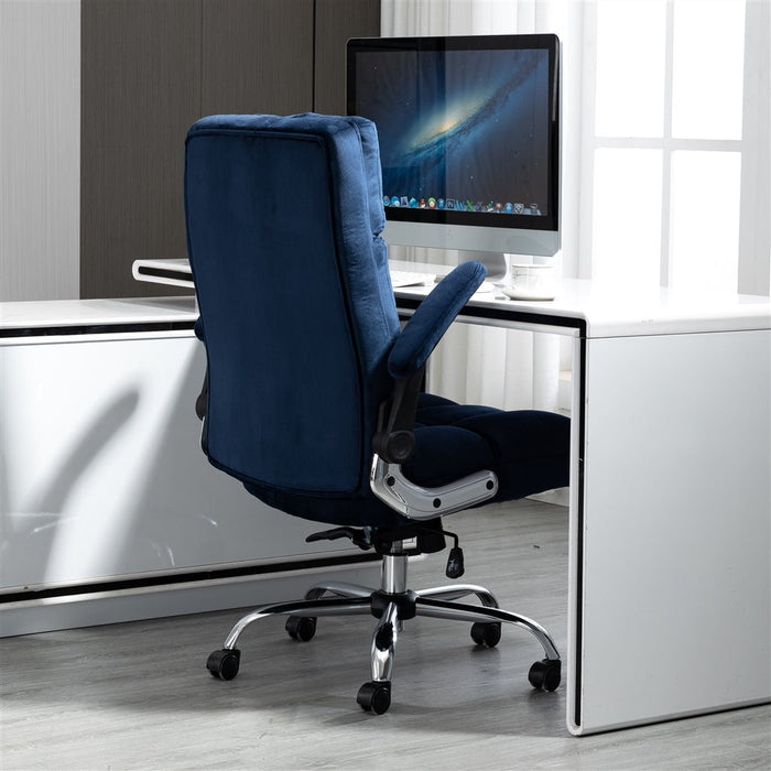 blue office chair