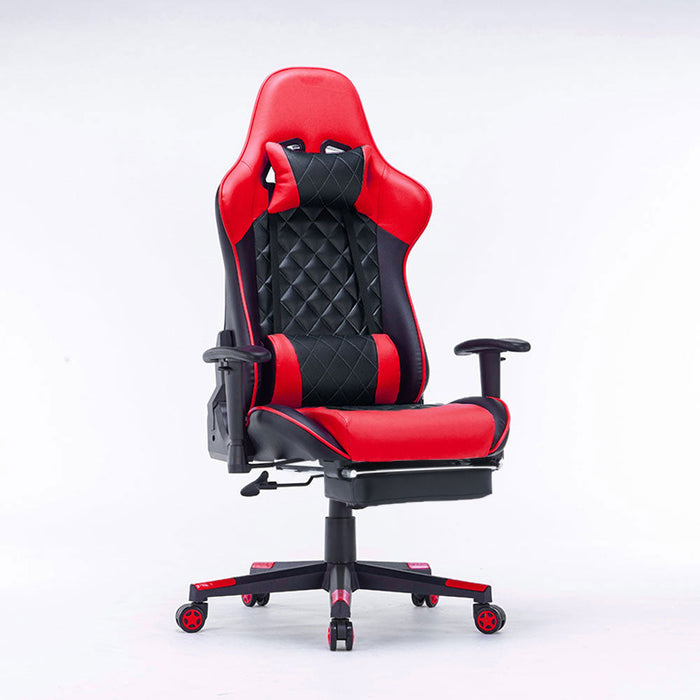 Red reclining gaming chair