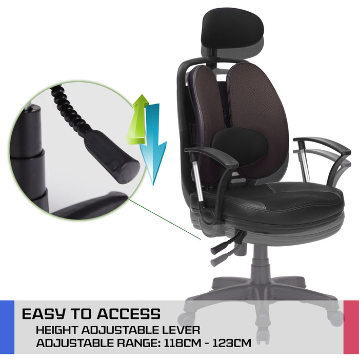 office chair with head rest