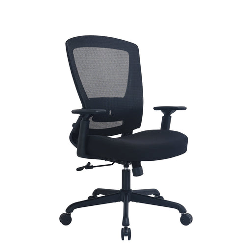 Fabric desk chair with adjustable arms 